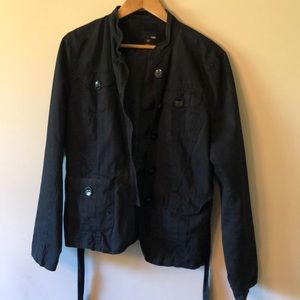 H& M Light black military cut jacket